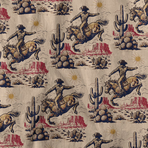 Cowboy Cactus Hawaiian Shirt Wild West Tree Shirt