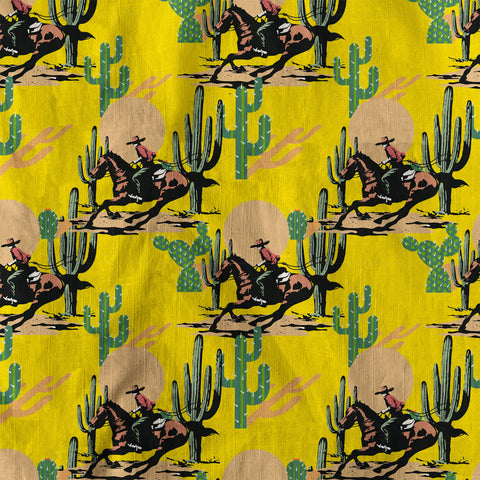 Cowboy Cactus Hawaiian Shirt Wild West Tree Shirt