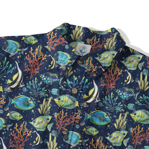 Ocean Animals Aloha Hawaiian Shirt, Sea Life Hawaii Shirt - The Palmix