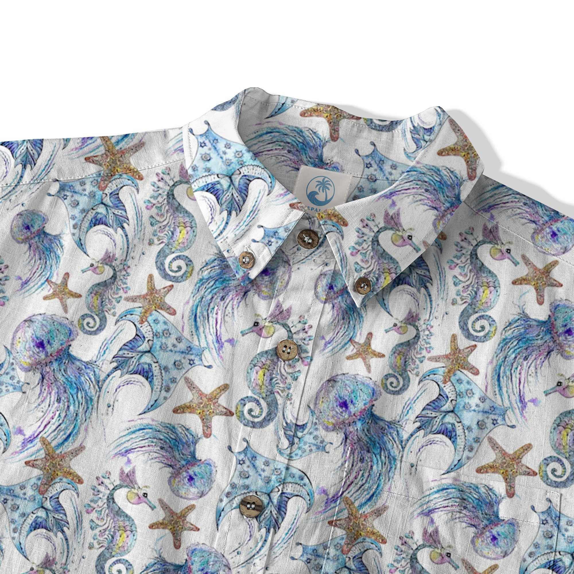 Ocean Animal Aloha Hawaiian Shirt, Sea Life Hawaii Shirt - The Palmix