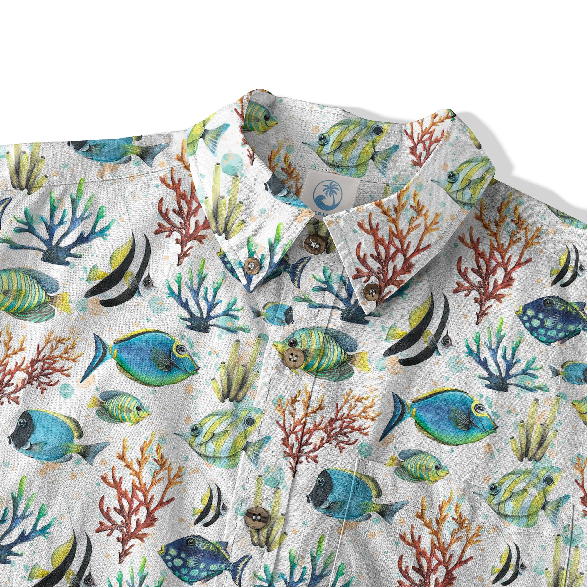 Ocean Animal Aloha Hawaiian Shirt, Sea Life Button Up Hawaii Shirt - The Palmix