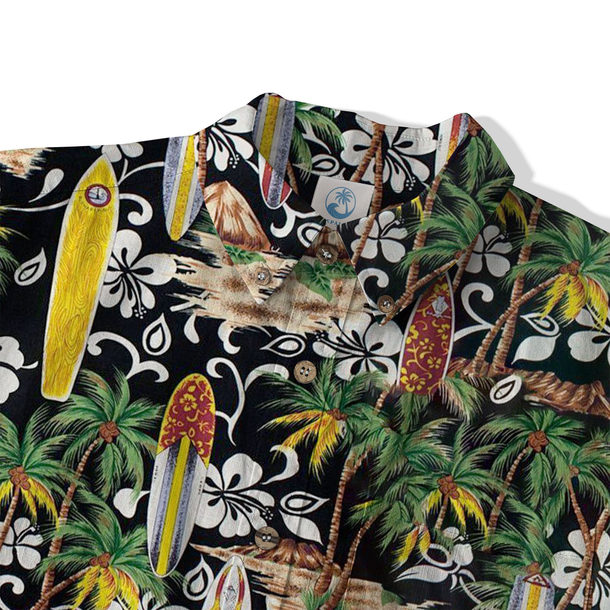 Aloha Hibiscus Flowers Hawaii Shirt, Surfing Hawaiian Shirt - The Palmix