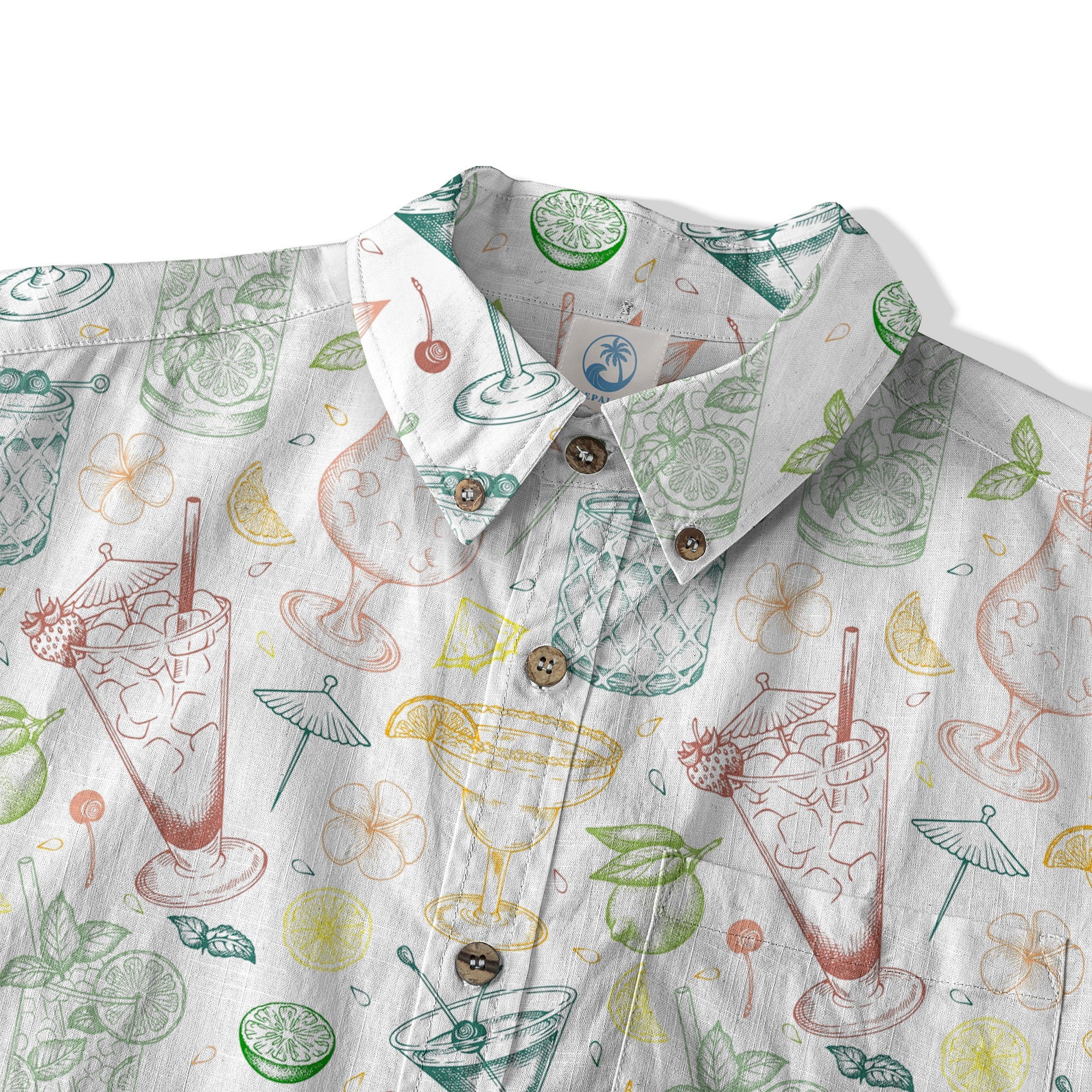Cocktail Aloha Hawaii Shirt, Tropical Drinks Summer Vibes Hawaii Shirt