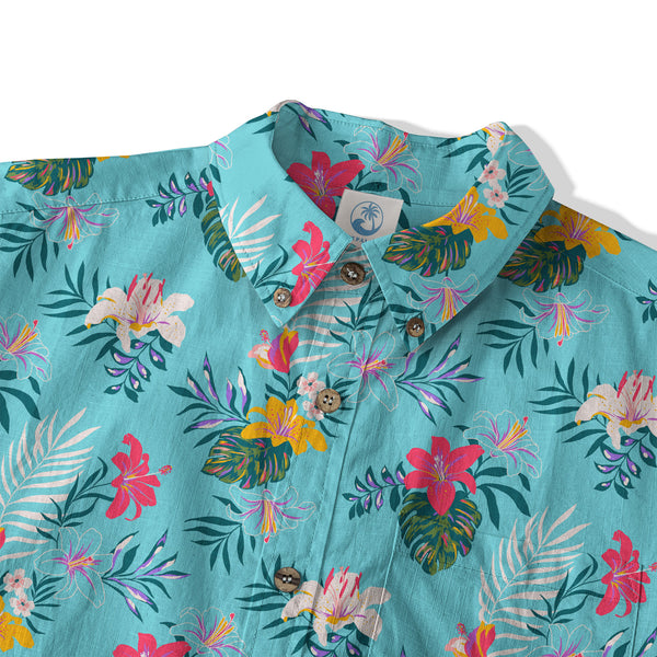 Aloha Hawaii Shirt, Hibiscus Flowers Hawaiian Shirt