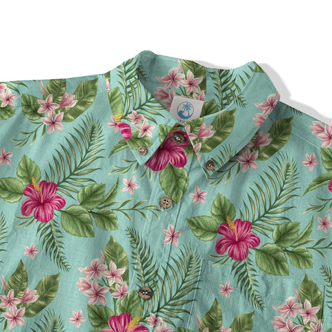 Summer Vibes Aloha Hawaii Shirt, Hibiscus Flowers Hawaiian Shirt