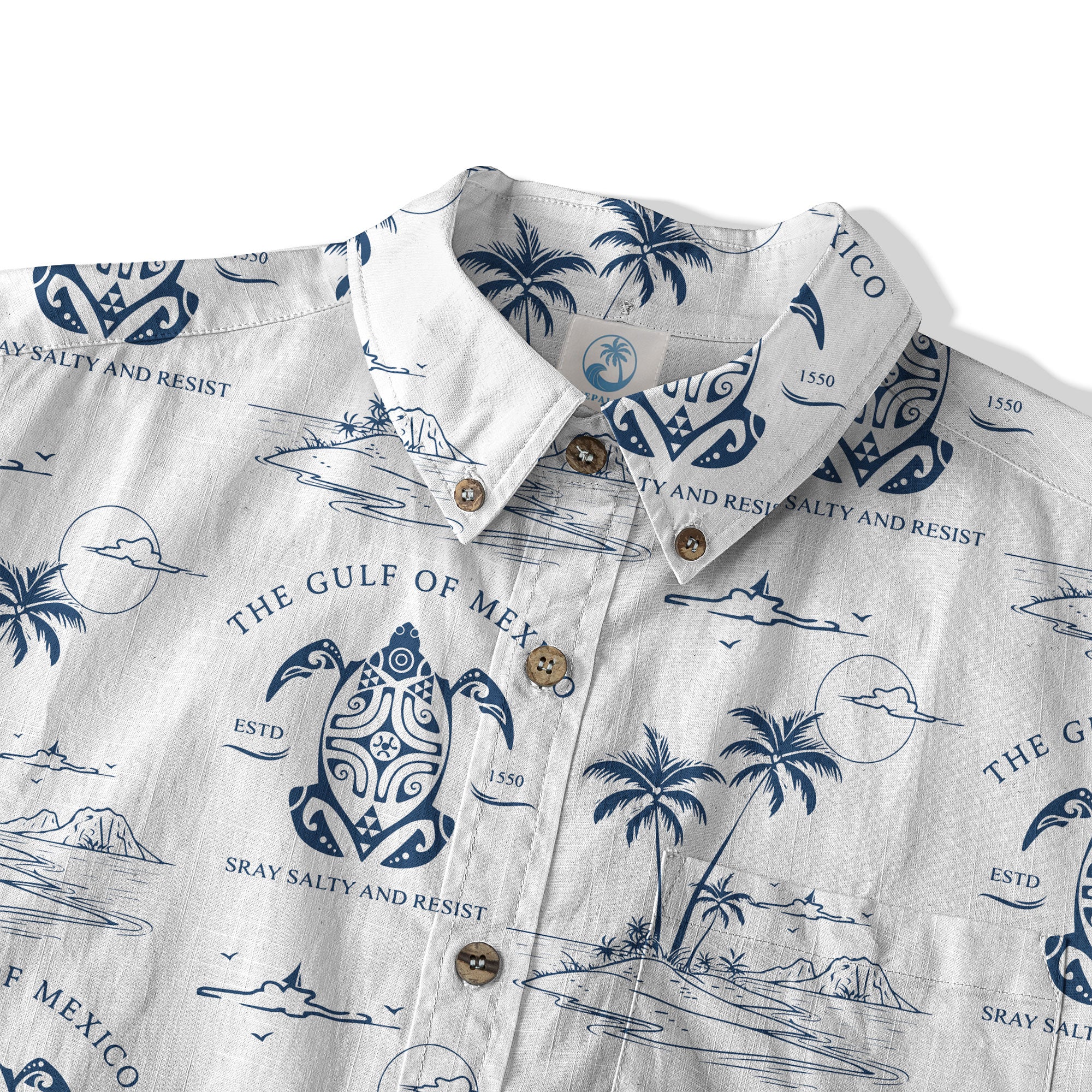 Gulf Of Mexico Hawaiian Shirt, Turtle Ocean Hawaii Shirt