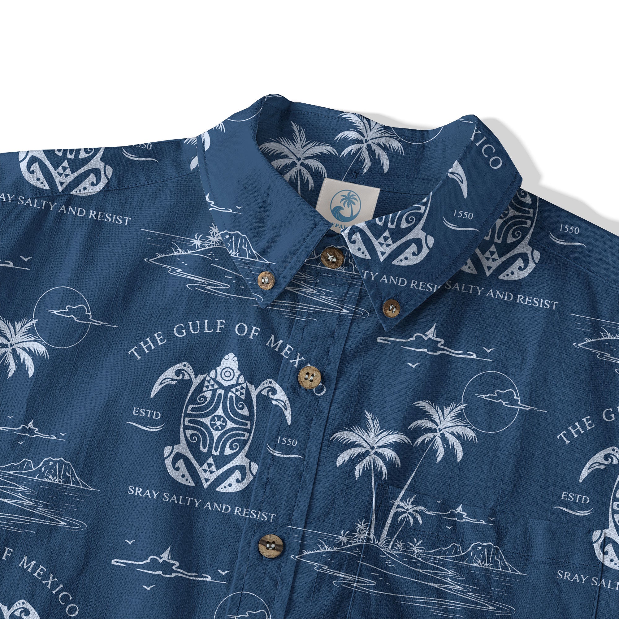 Gulf Of Mexico Hawaiian Shirt, Turtle Ocean Hawaii Shirt
