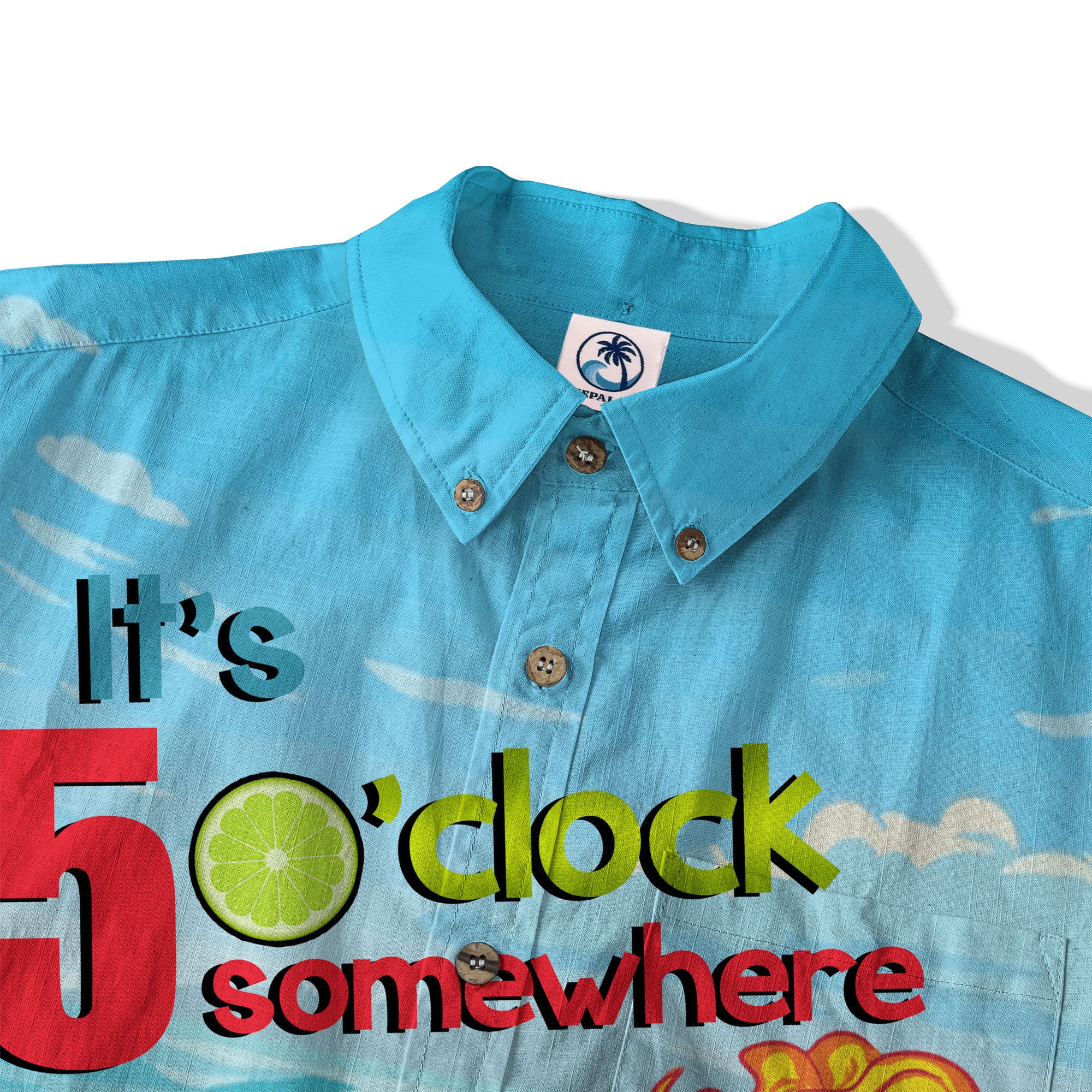 It's 5 O'clock Somewhere Tiki Hawaii Shirt, 3D Tiki Surfing Summer Vibes Hawaii Shirt