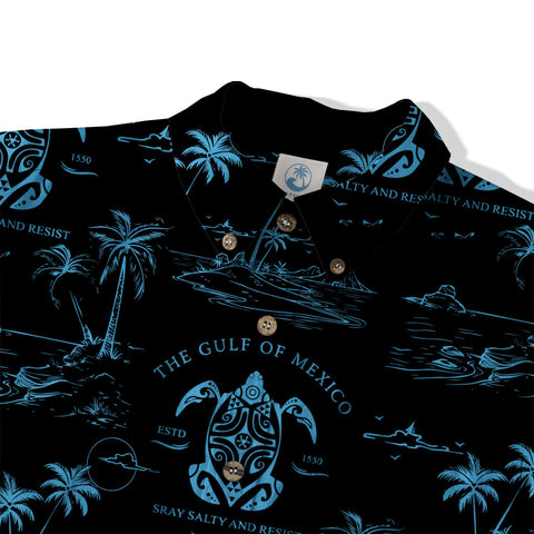 Gulf Of Mexico Est 1550 Hawaiian Shirt, Turtle Gulf Of Mexico Hawaiian Shirt