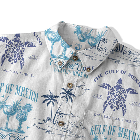 Gulf of Mexico Social Club Hawaii Shirt, Turtle Gulf of Mexico Stay Salty Resistance Hawaii Shirt