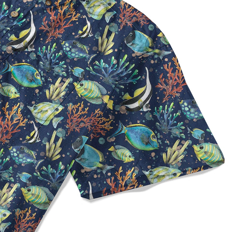 Ocean Animals Aloha Hawaiian Shirt, Sea Life Hawaii Shirt - The Palmix
