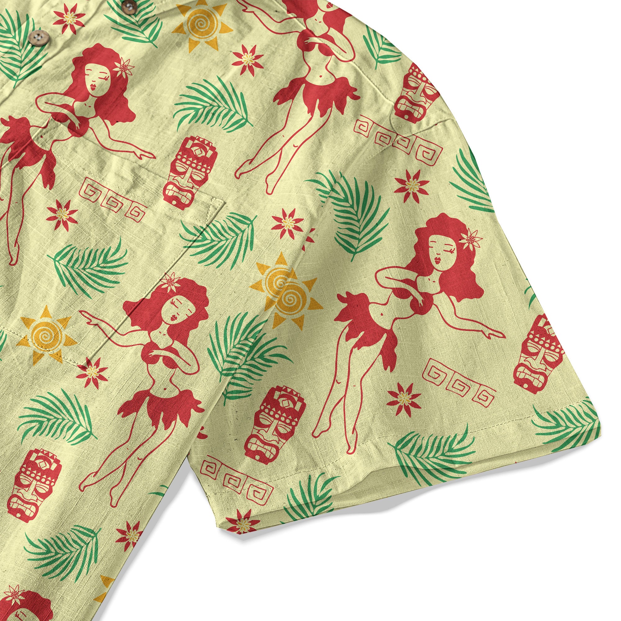 Tribal Tiki Hula Hawaiian Shirt
