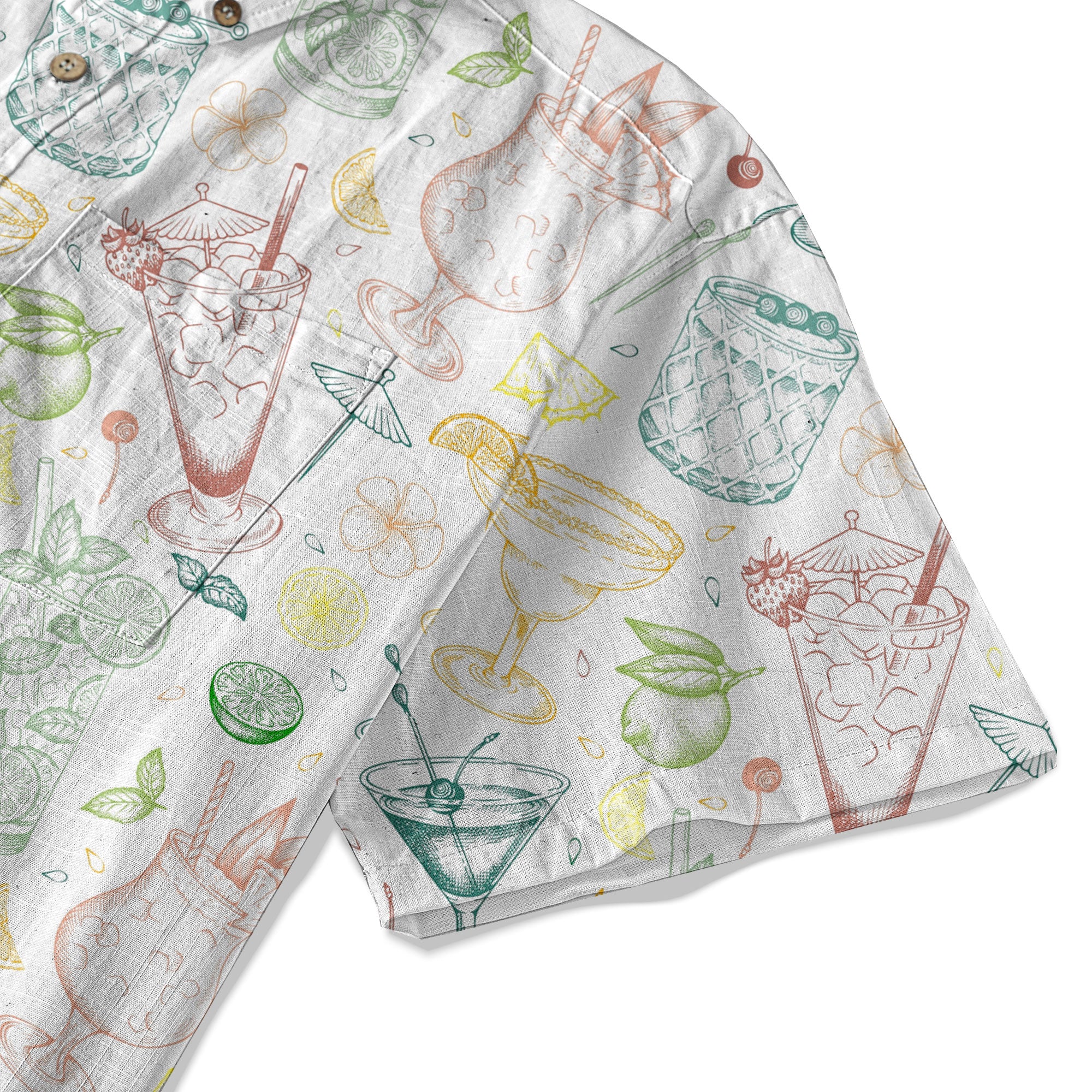 Cocktail Aloha Hawaii Shirt, Tropical Drinks Summer Vibes Hawaii Shirt