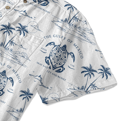 Gulf Of Mexico Hawaiian Shirt, Turtle Ocean Hawaii Shirt