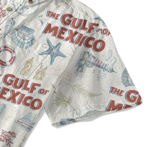 Gulf Of Mexico Hawaiian Shirt For Men Women, Mexico Gulf Coast Button Up Shirt