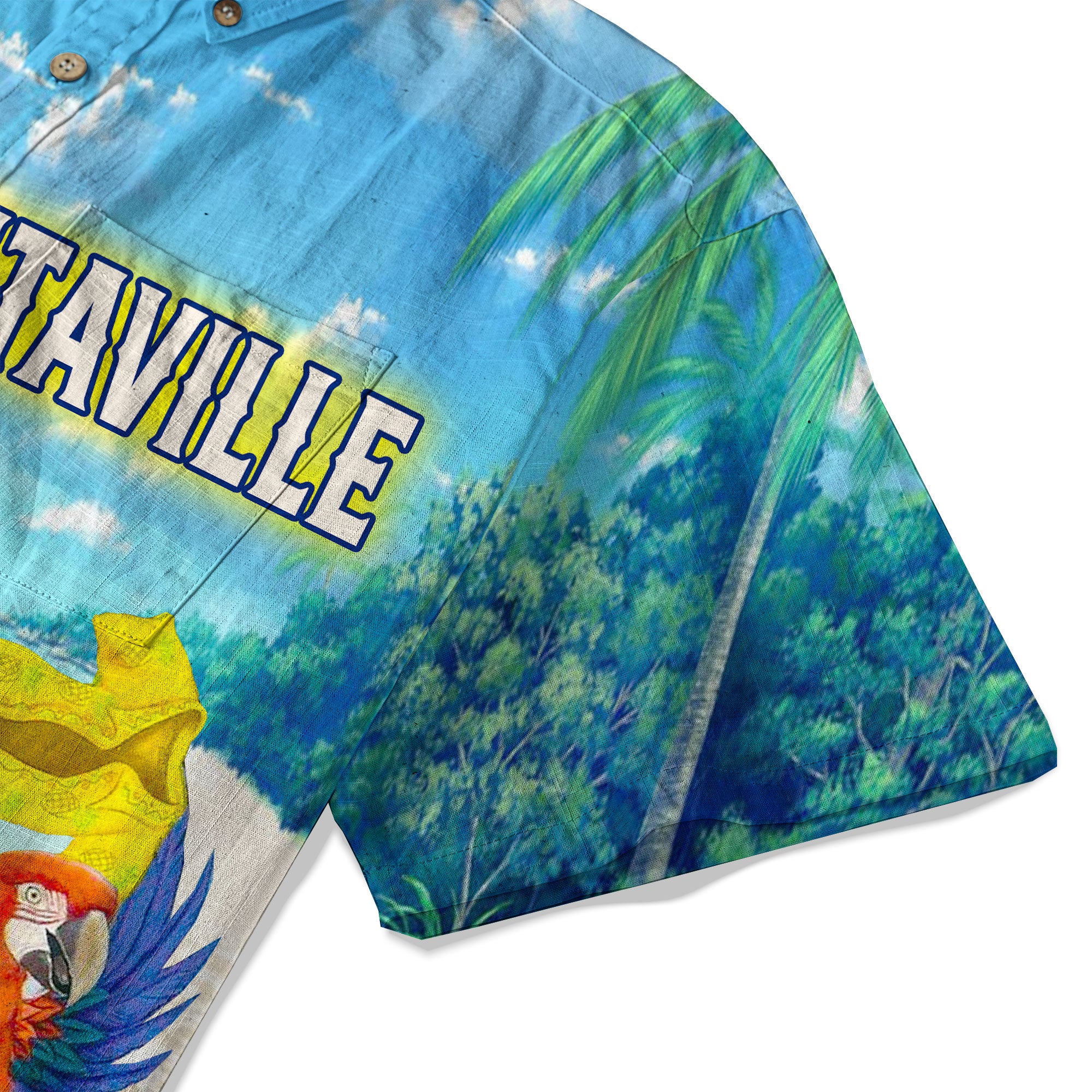 Margaritaville Parrot Hawaii Shirt, No Shirt No Shoes No Problem Hawaii Shirt