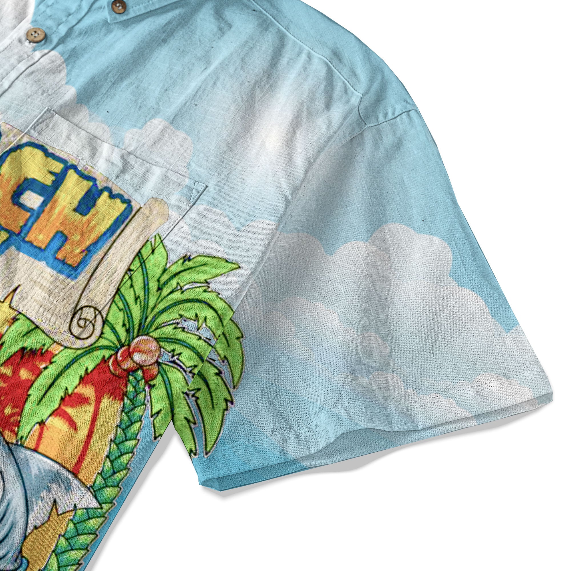 Retro Shark Hibiscus Drink Short Sleeve Shirt, I'm Not Waiting Until 5 Shirt