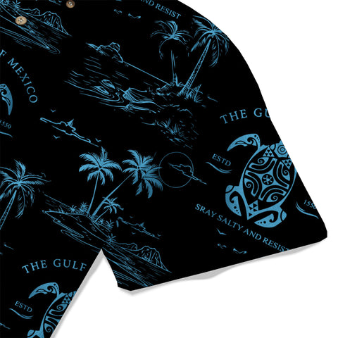 Gulf Of Mexico Est 1550 Hawaiian Shirt, Turtle Gulf Of Mexico Hawaiian Shirt