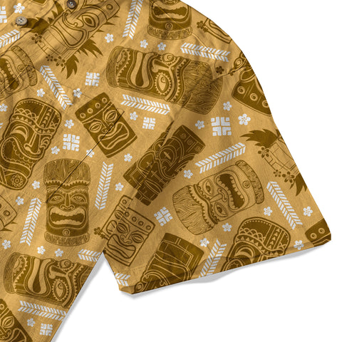 Tiki Hawaii Tropic Hawaiian Shirt