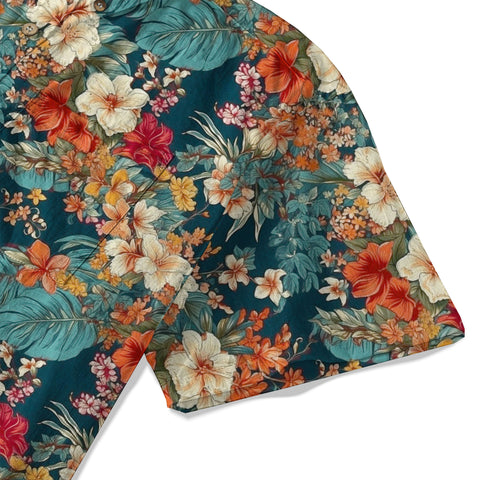 Hawaii Flowers Seamless Patterns Hawaiian Shirt For Men, Aloha Floral Pattern Hawaii Shirt