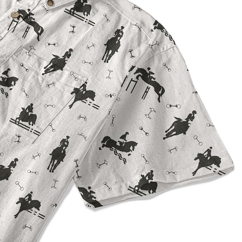 Horseshoes Rose Kentucky Hawaiian Shirt Derby Day
