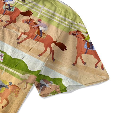 Horseshoes Rose Kentucky Hawaiian Shirt Derby Day