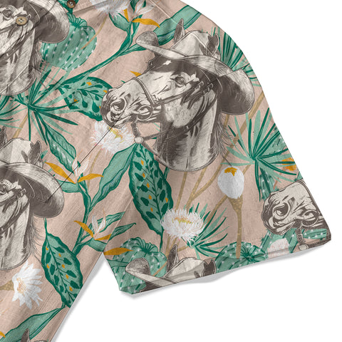 Cowboy Cactus Hawaiian Shirt Wild West Tree Shirt