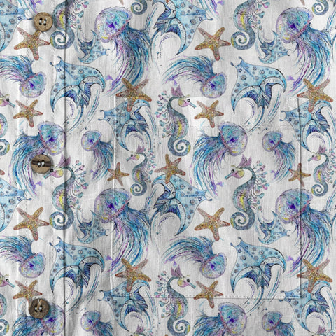 Ocean Animal Aloha Hawaiian Shirt, Sea Life Hawaii Shirt - The Palmix
