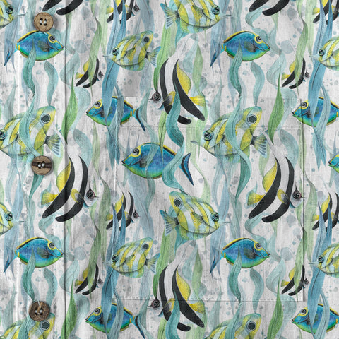 Ocean Animal Aloha Hawaiian Shirt, Sea Life Beach Button Up Hawaii Shirt - The Palmix