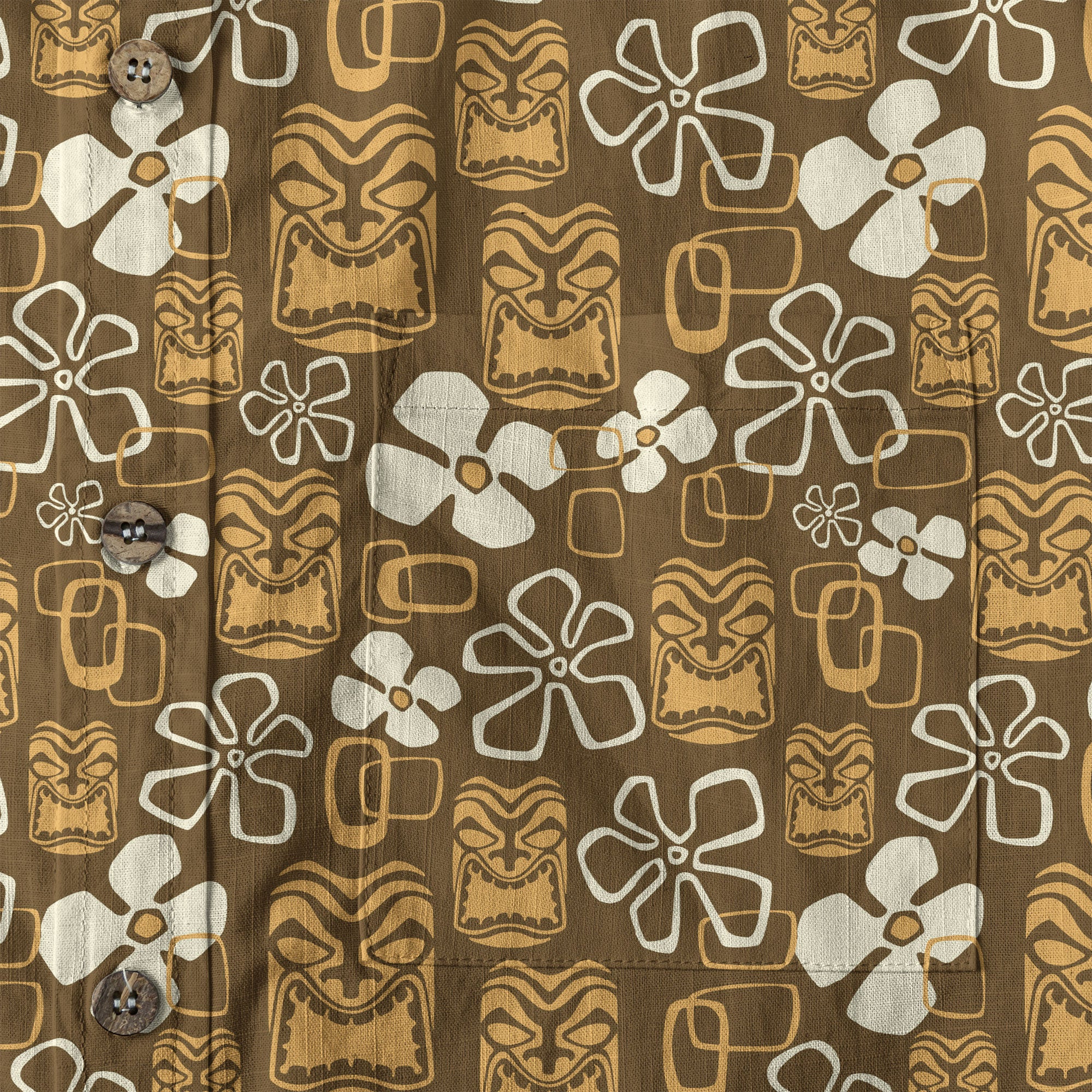 Tribal Tiki Hula Hawaiian Shirt