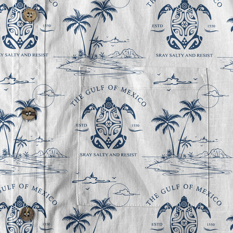 Gulf Of Mexico Hawaiian Shirt, Turtle Ocean Hawaii Shirt