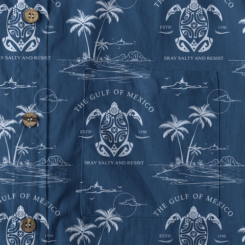 Gulf Of Mexico Hawaiian Shirt, Turtle Ocean Hawaii Shirt