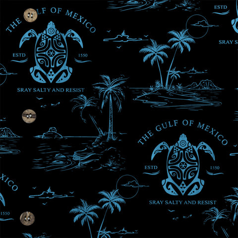 Gulf Of Mexico Est 1550 Hawaiian Shirt, Turtle Gulf Of Mexico Hawaiian Shirt