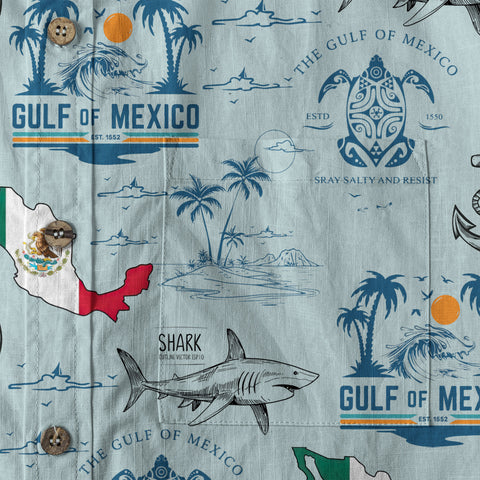 The Gulf Of Merico Est 2050 Hawaiian Shirt, Ocean Animals Hawaii Shirt