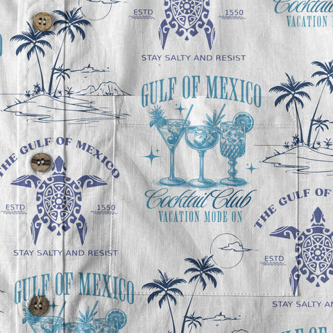 Gulf of Mexico Social Club Hawaii Shirt, Turtle Gulf of Mexico Stay Salty Resistance Hawaii Shirt