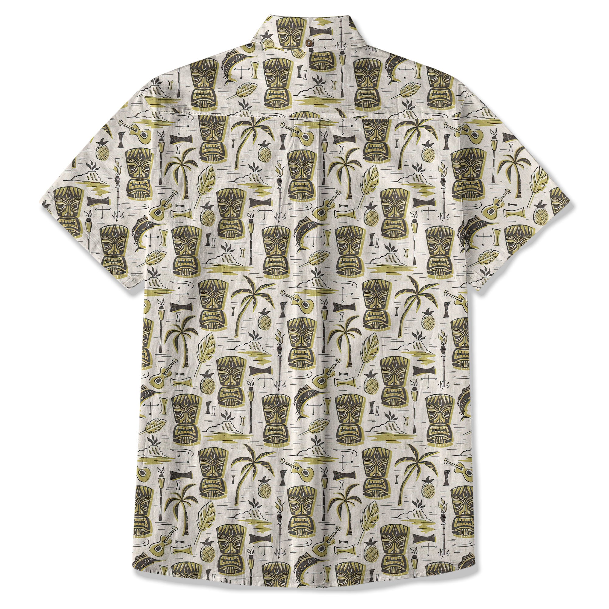 Retro Mid Century Modern Tiki Hawaii Shirt, Tropical Tiki Hawaii Shirt