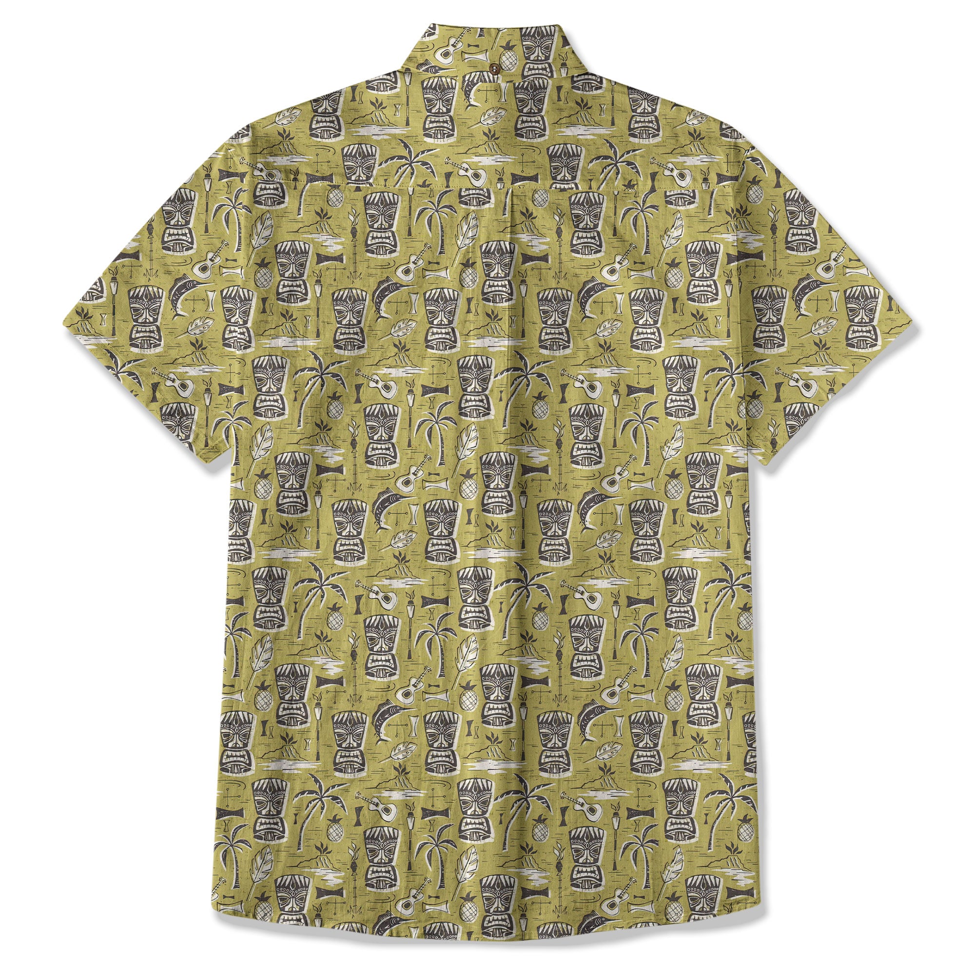 Retro Mid Century Modern Tiki Hawaii Shirt, Tropical Tiki Hawaii Shirt