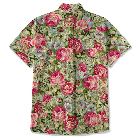Personalized Hawaiian Shirt with Photo, Custom Hawaiian Shirt,Vacation Tropical Pattern Shirt for Men Women - The Palmix