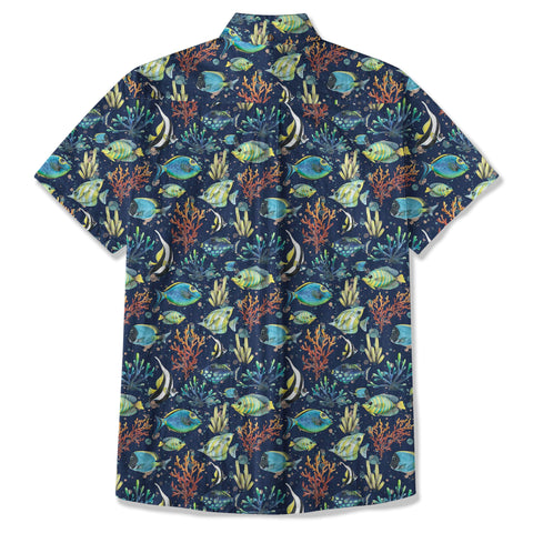 Ocean Animals Aloha Hawaiian Shirt, Sea Life Hawaii Shirt - The Palmix