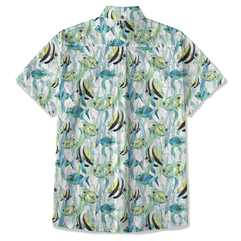 Ocean Animal Aloha Hawaiian Shirt, Sea Life Beach Button Up Hawaii Shirt - The Palmix