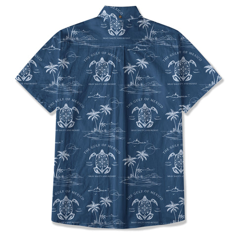 Gulf Of Mexico Hawaiian Shirt, Turtle Ocean Hawaii Shirt