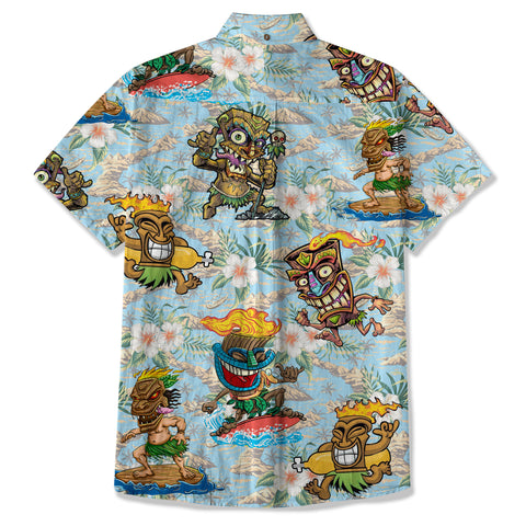 Tiki Mask Aloha Hawaii Shirt, Tiki Mask Ocean Hawaiian Shirt