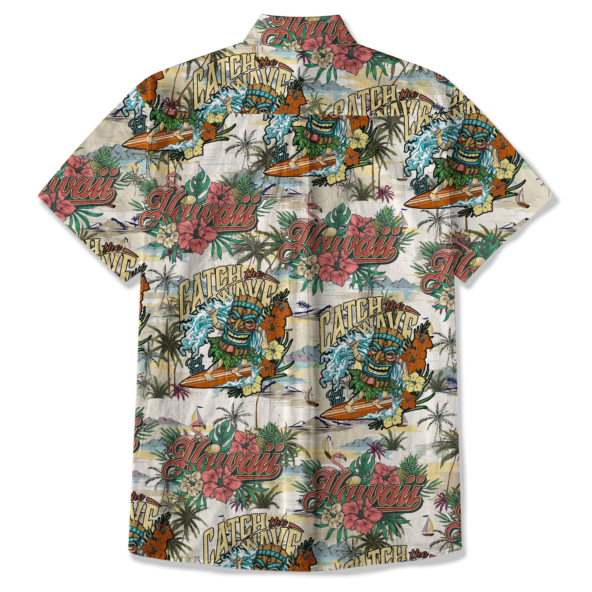 Tiki Mask Aloha Hawaii Shirt, Tiki Mask Long Island Beach Hawaiian Shirt