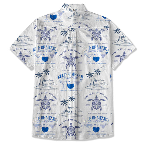 Gulf of Mexico Social Club Hawaii Shirt, Turtle Gulf of Mexico Stay Salty Resistance Hawaii Shirt