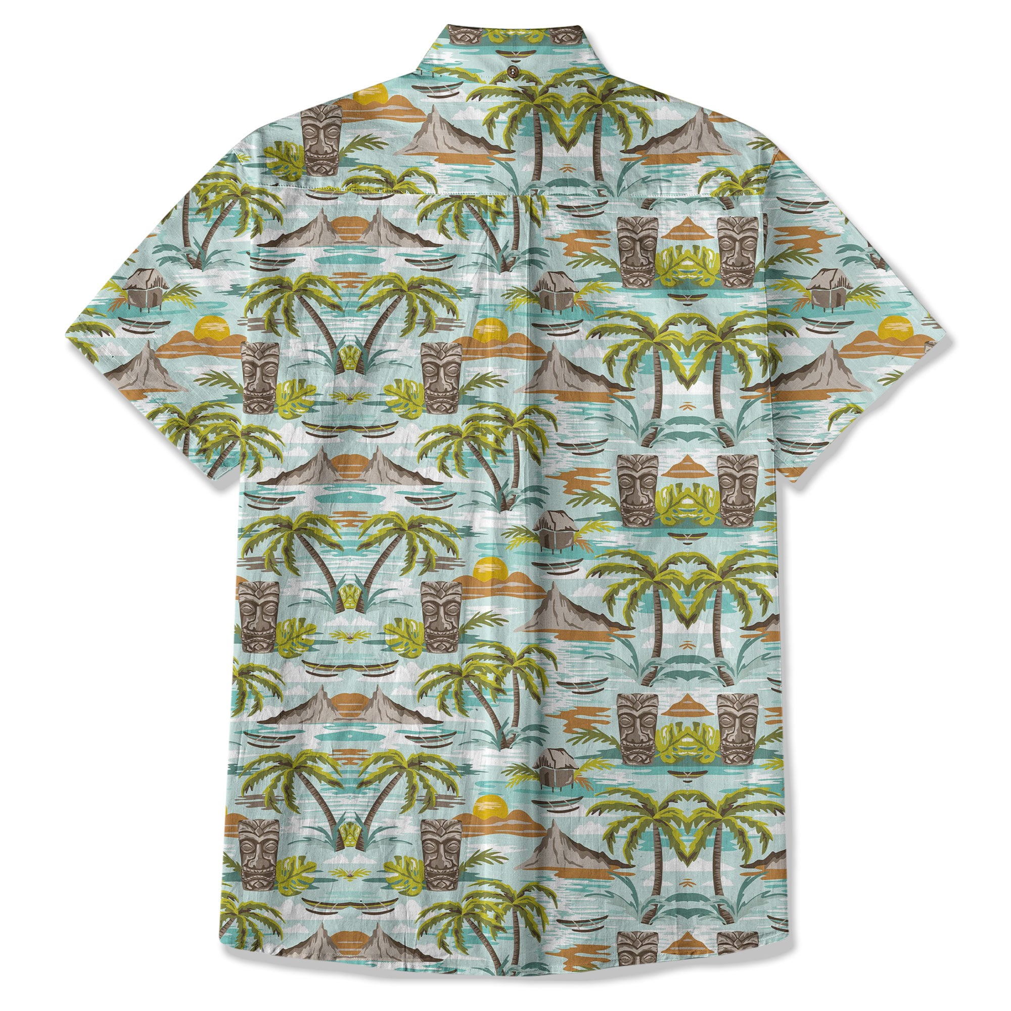 Colorful Tiki Hawaiian Shirt, Summer Vibes Aloha Hawaii Shirt