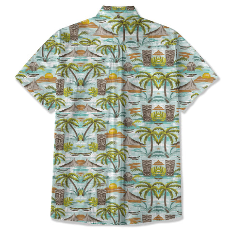 Colorful Tiki Hawaiian Shirt, Summer Vibes Aloha Hawaii Shirt