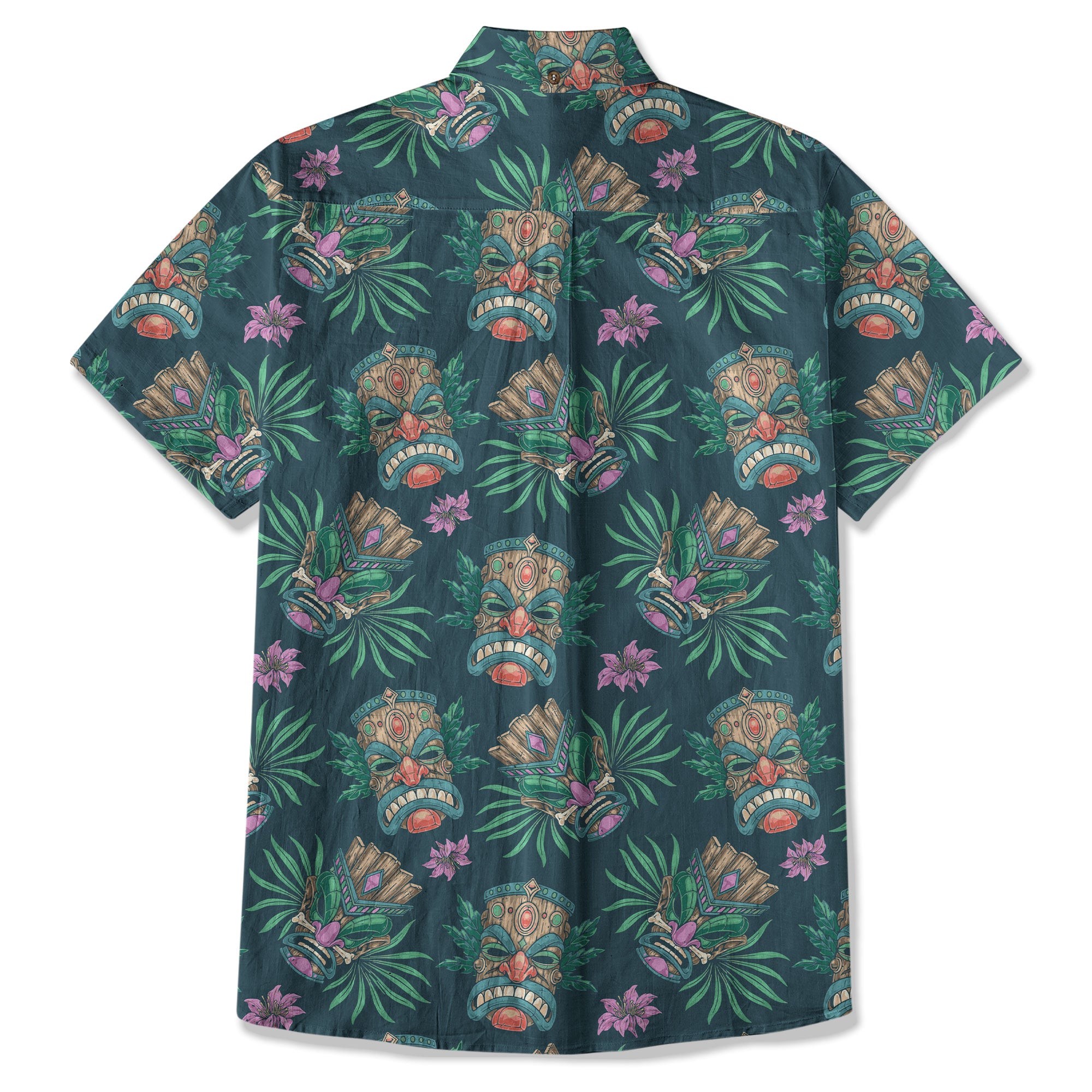 Tribal Tiki Hawaiian Shirt, Summer Vibes Aloha Hawaii Shirt