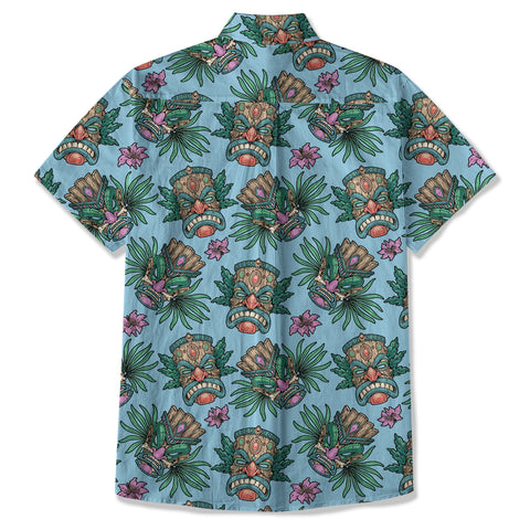 Tribal Tiki Hawaiian Shirt, Summer Vibes Aloha Hawaii Shirt