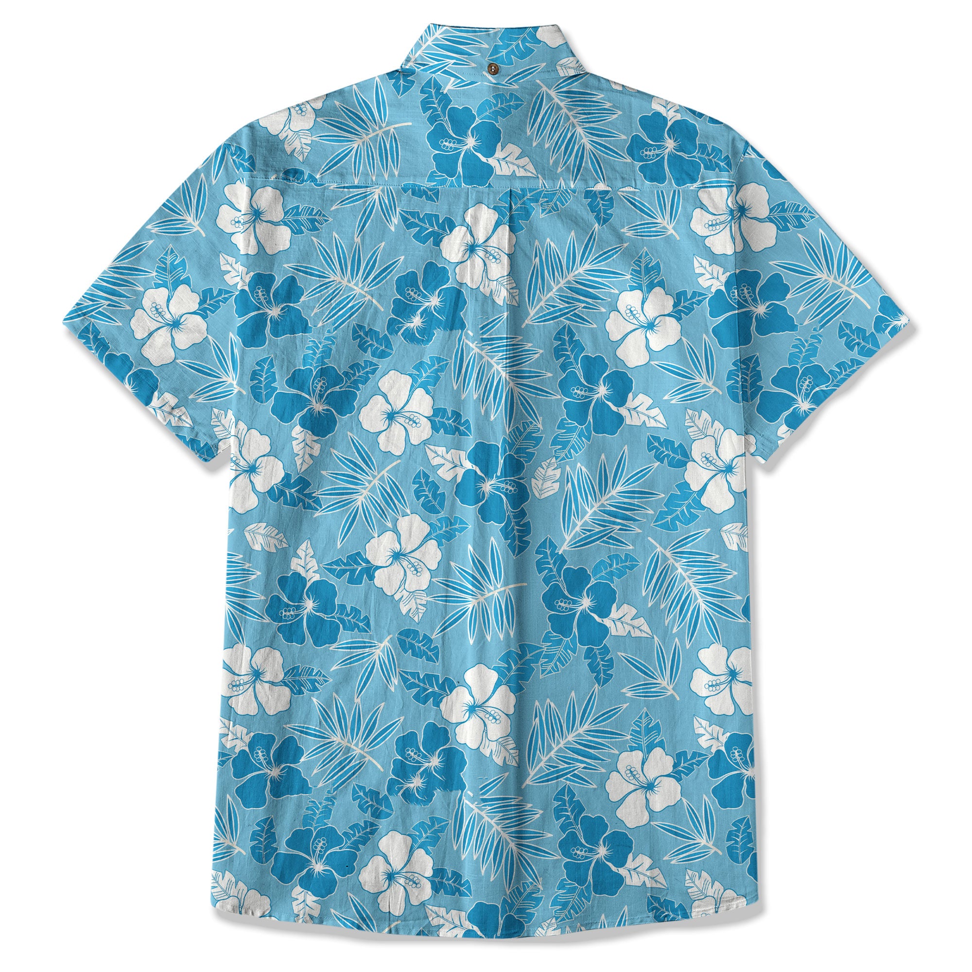 Hibiscus Floral Pattern Button Up Hawaii Shirt