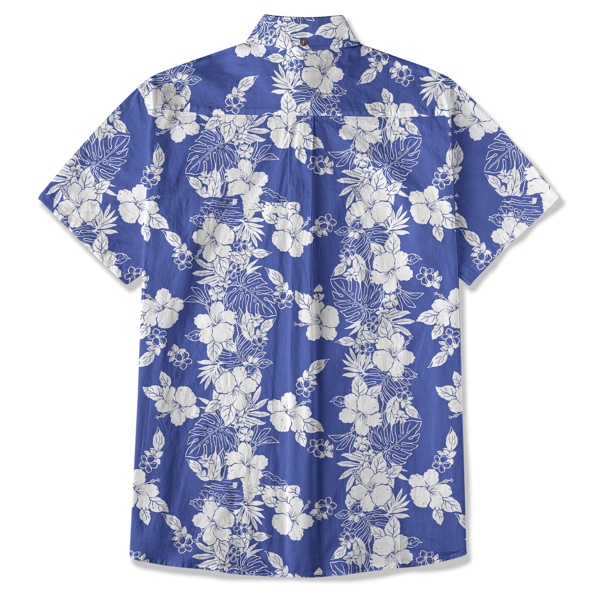 Hibiscus Floral Pattern Button Up Hawaii Shirt